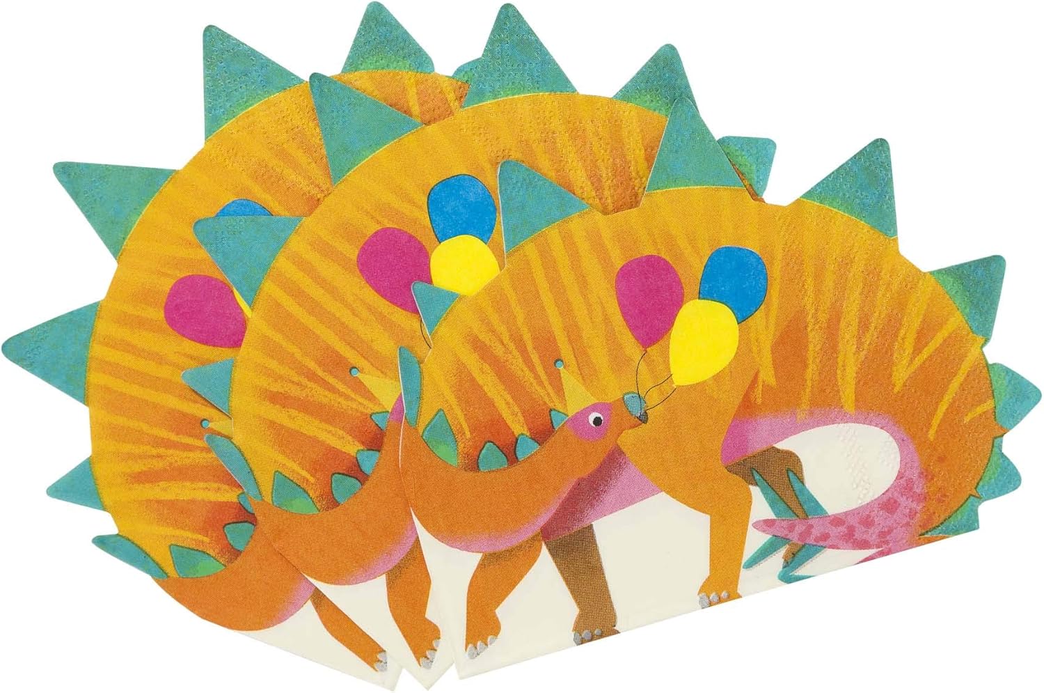 Talking Tables Dinosaur Napkins Orange Pack of 16