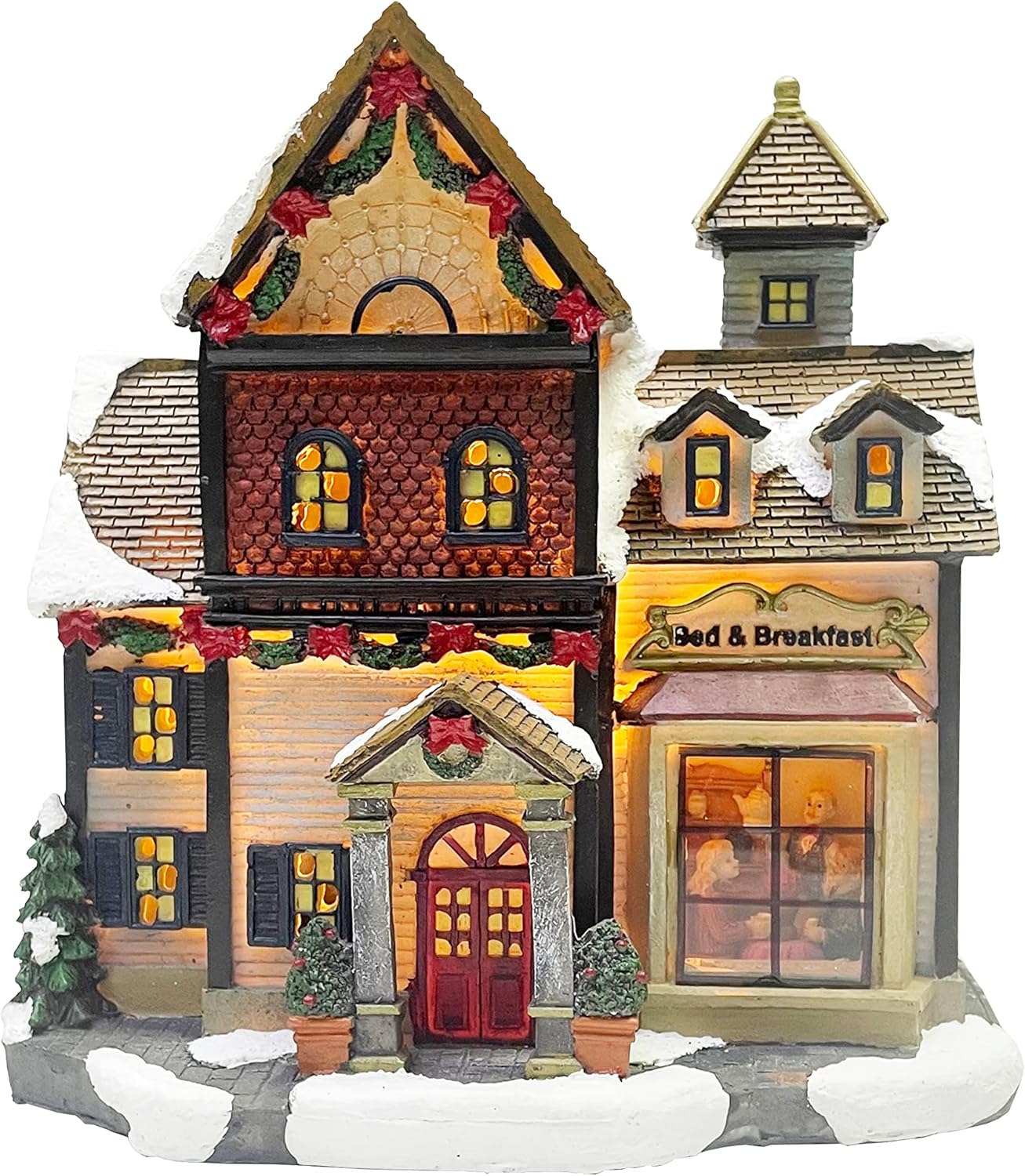 Moments In Time Christmas Village Building with LED Lights