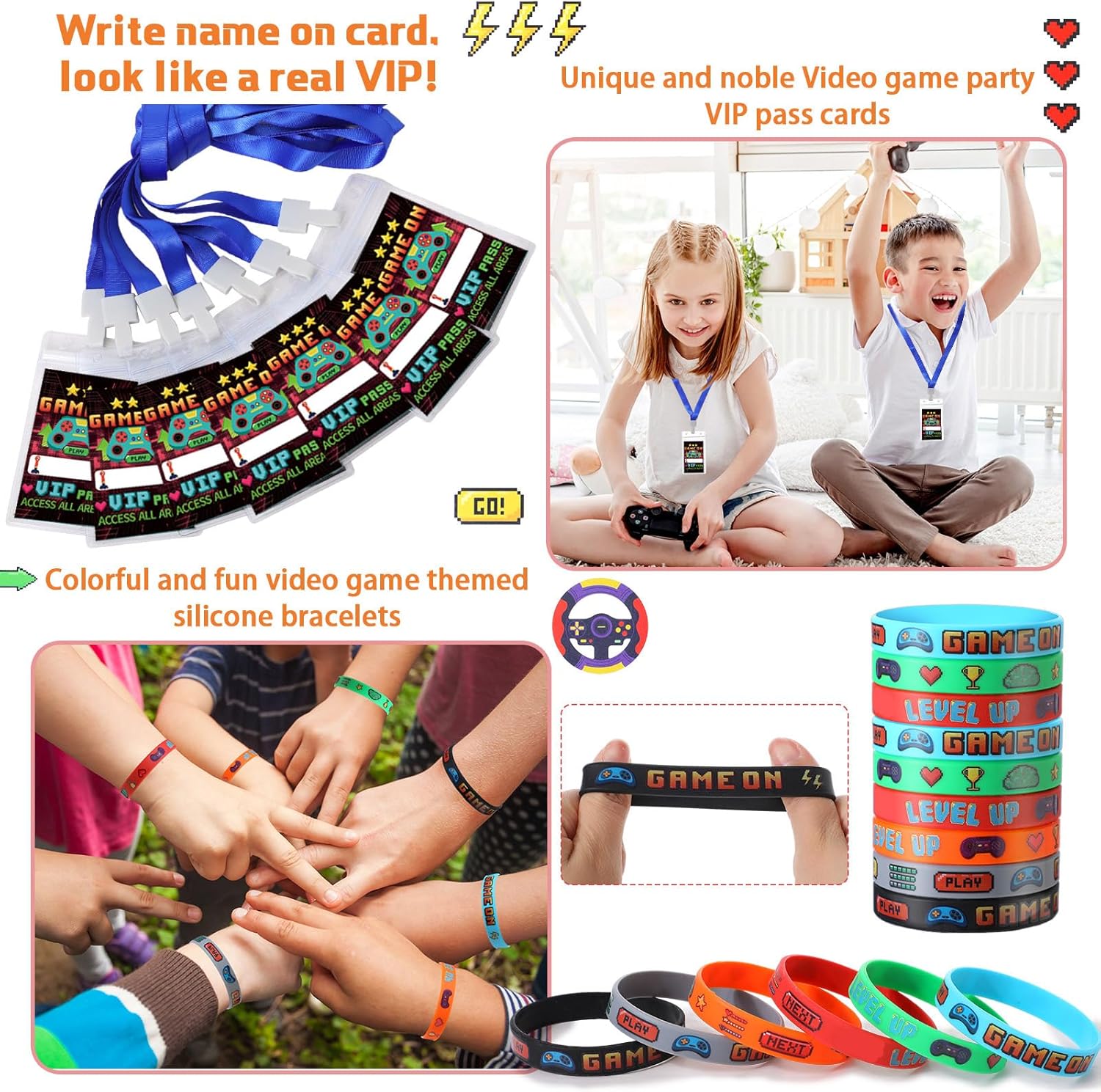 212 Pcs Gamer Party Favors Multi-Item Gift Pack