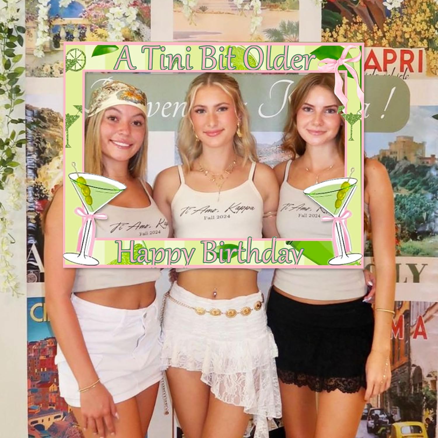 LaVenty Martini Themed Photo Booth Prop Frame