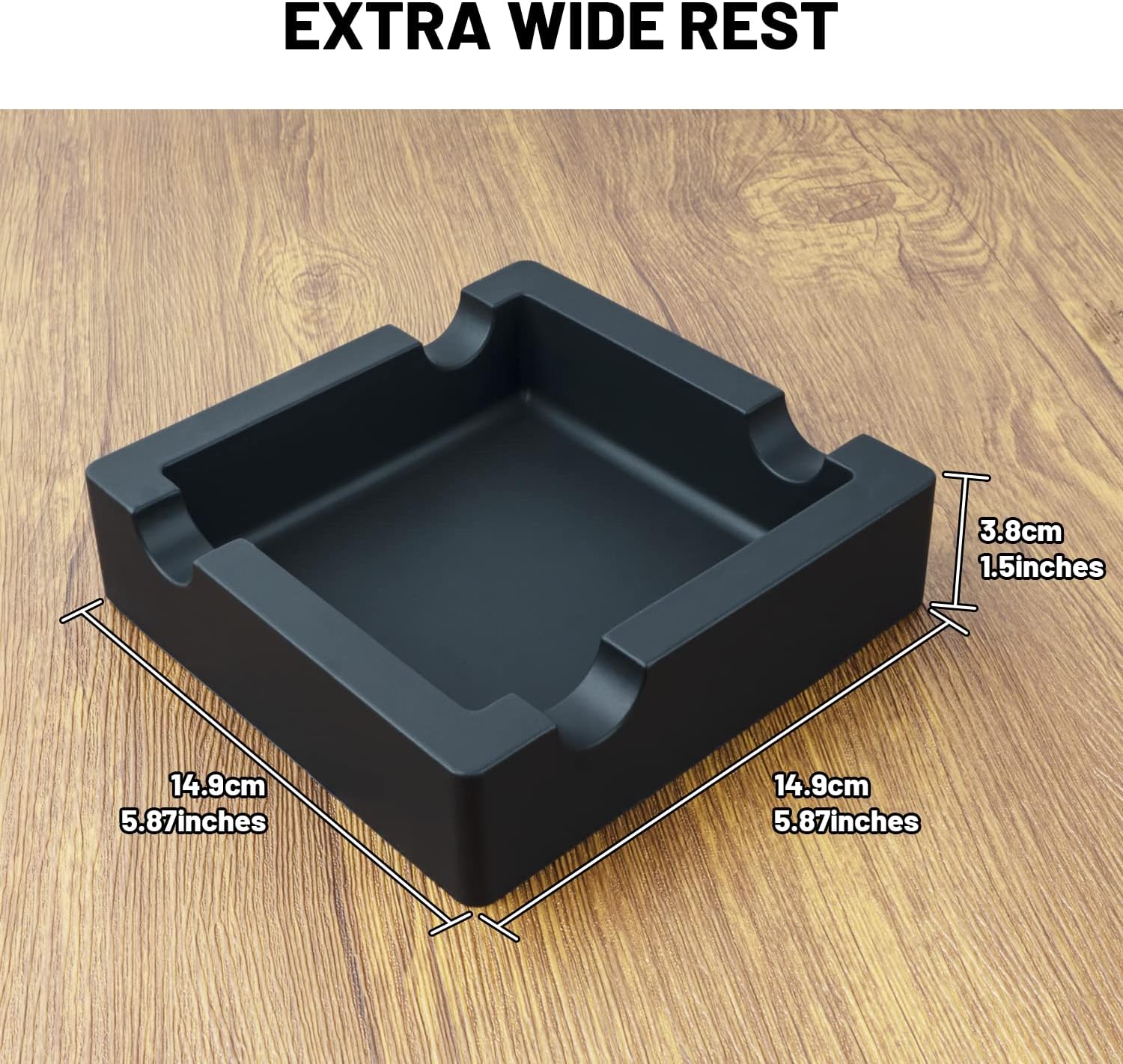 Unbreakable Silicone Cigar Ashtray with 4 Holders