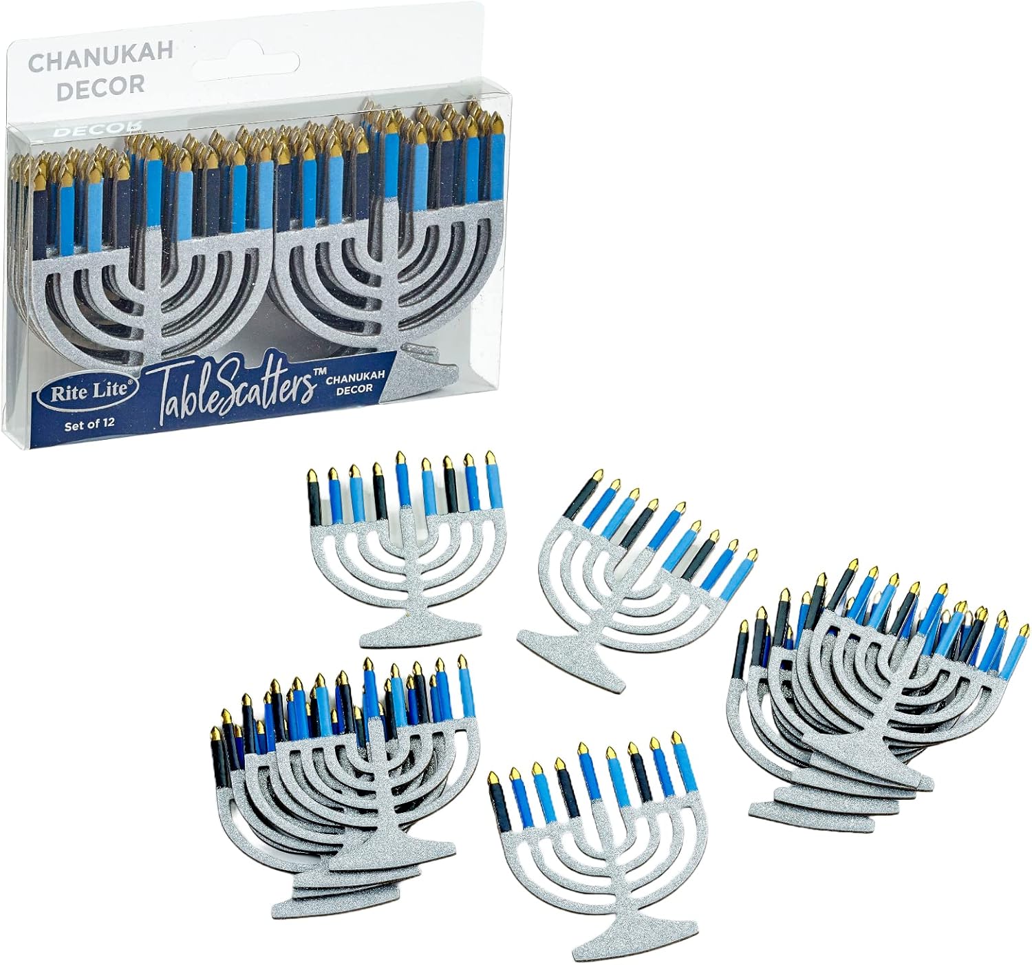 Rite Lite Hanukkah Tablescatters Set of 12