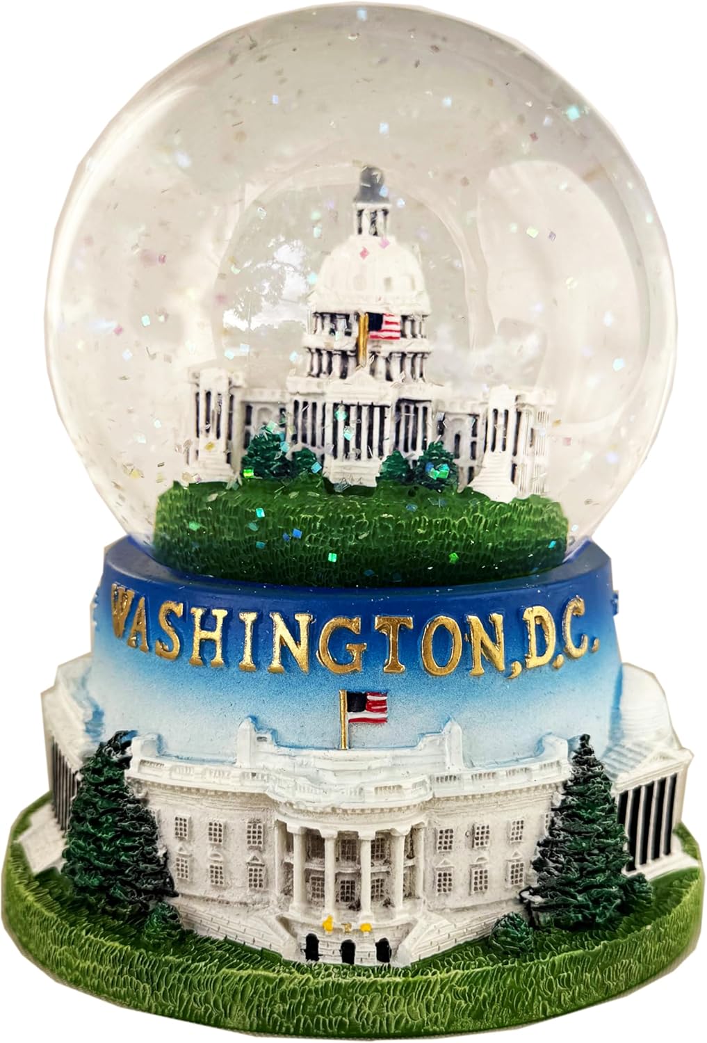 US Capitol Building Snow Globe - Large Decorative Collectible