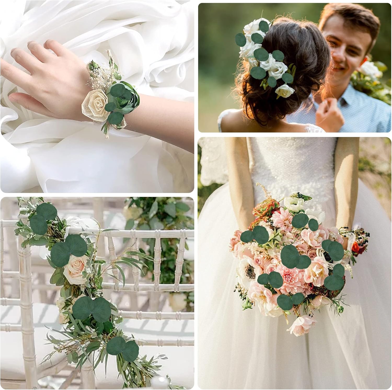 400 Pcs Dried Eucalyptus Leaves for Decor and Gifts