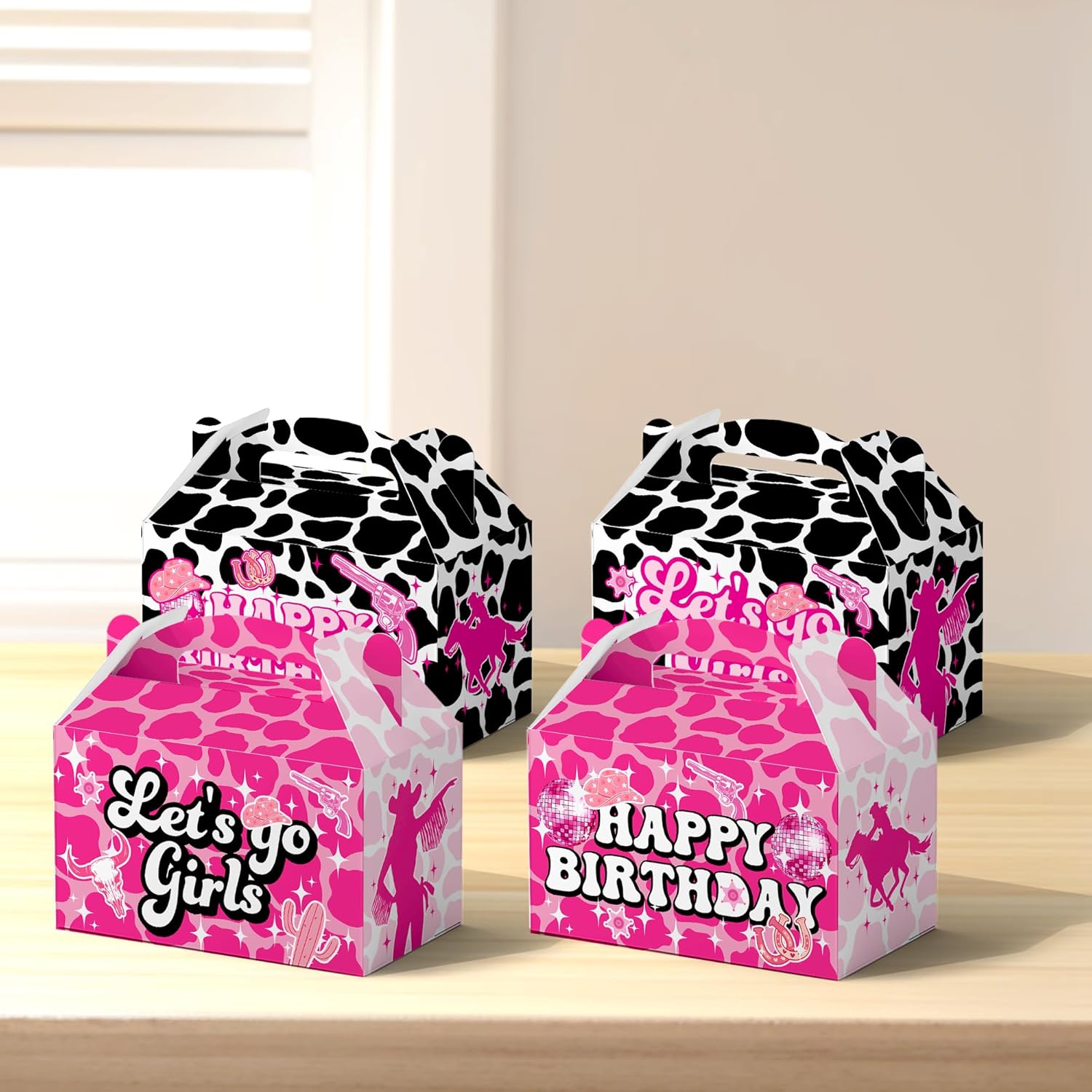 24Pcs Western Cowgirl Themed Favor Bags Party Supplies