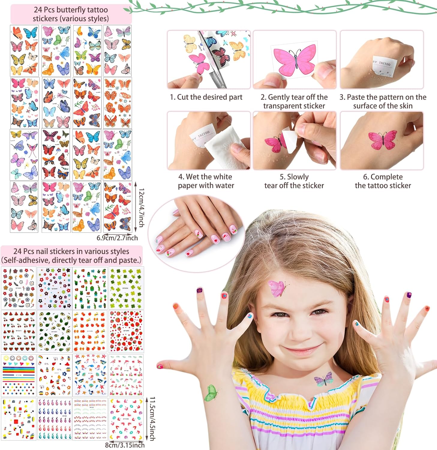 Pinkunn 264 Pcs Spa Party Supplies for Girls