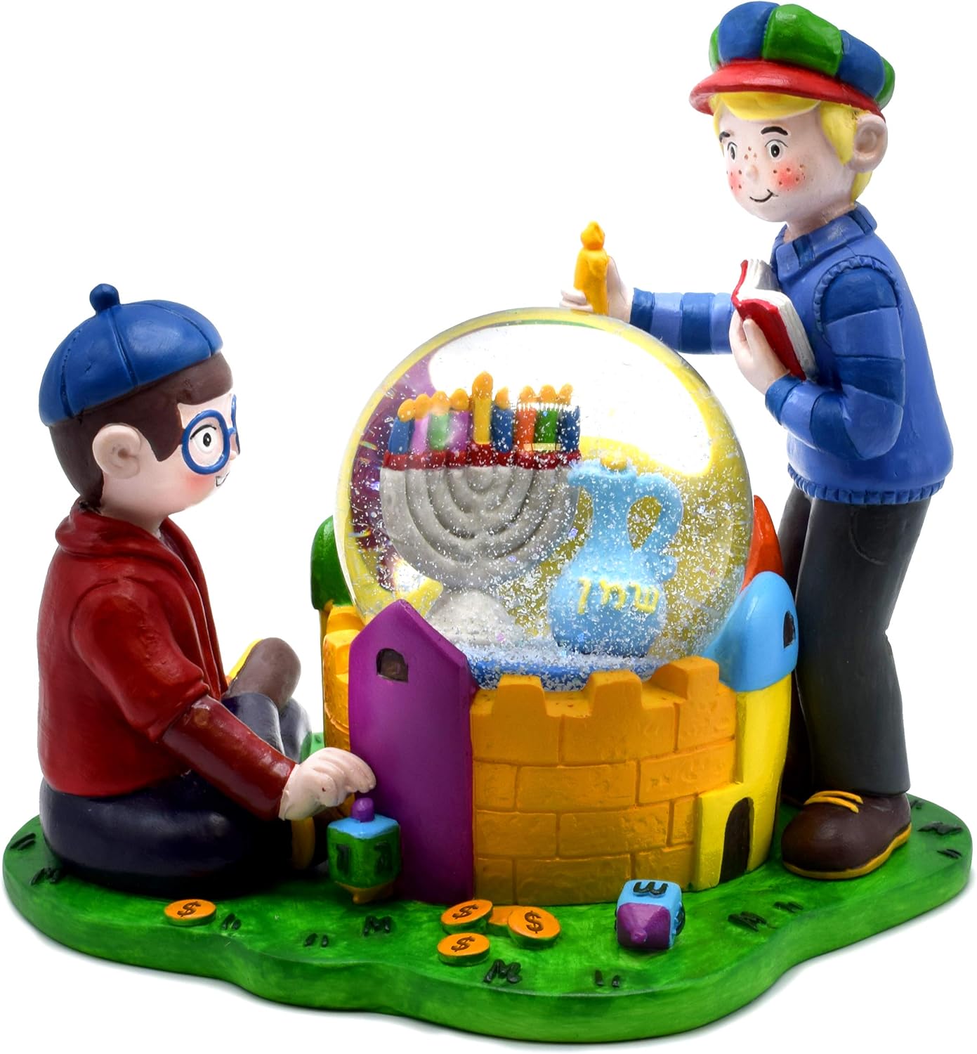Hanukkah Snow Globe - Hanukkah Decor for Home and Kids