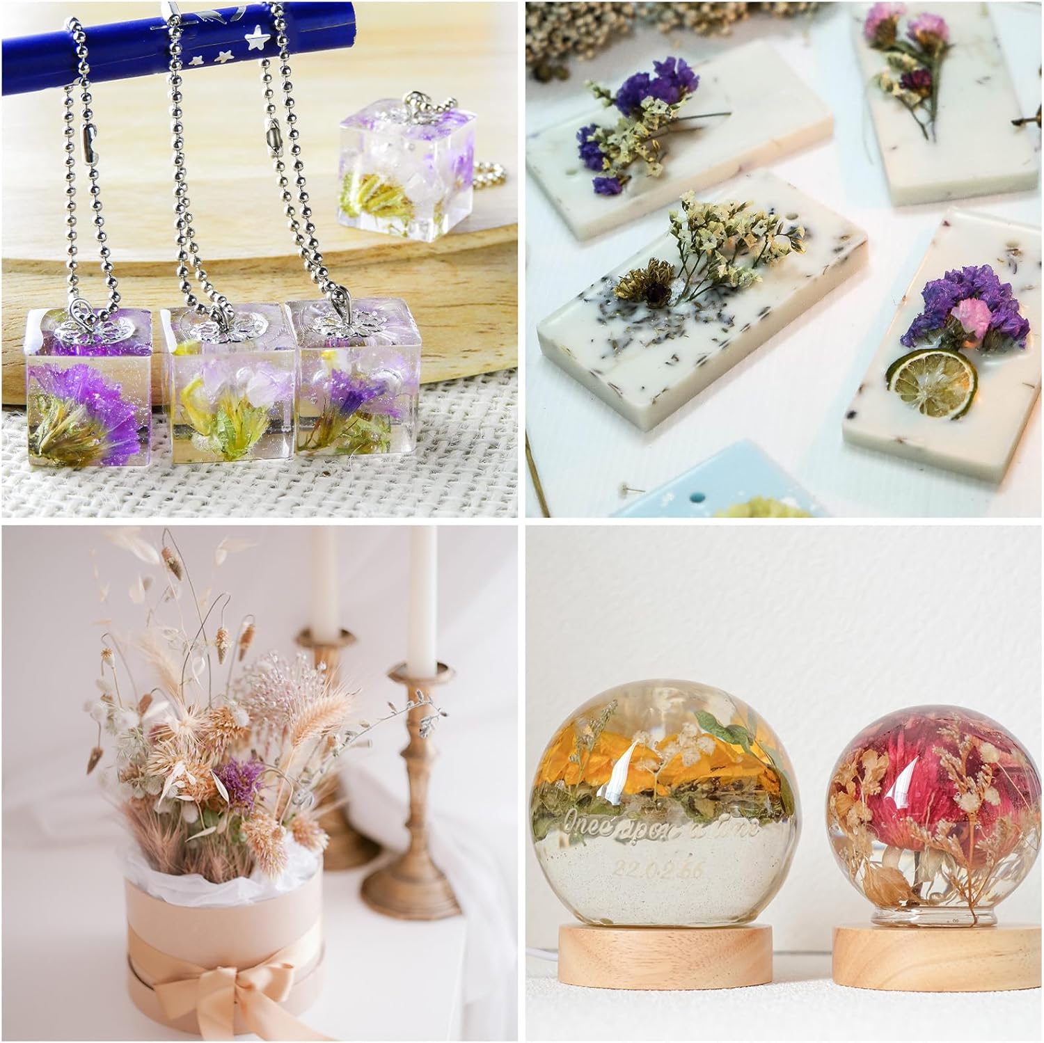 PATIKIL Pressed Dried Flowers for DIY Crafts Decor