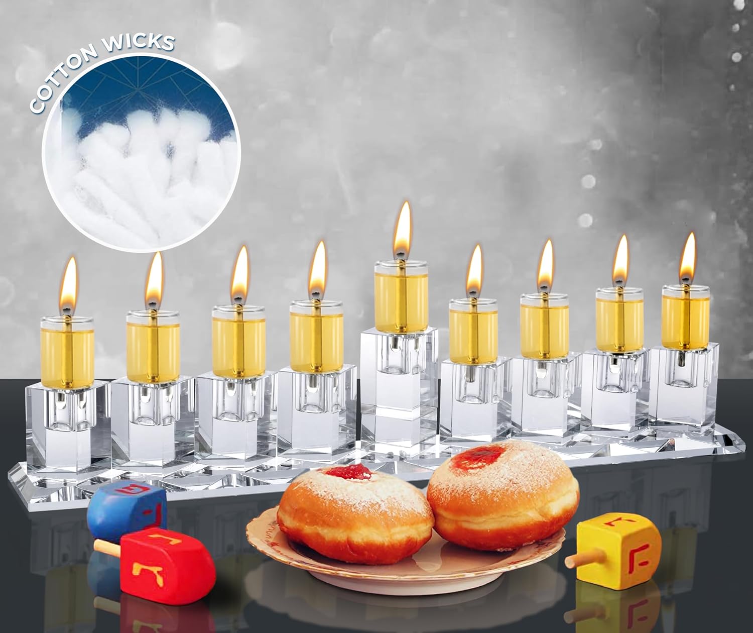 Ner Mitzvah Cotton Wicks 50 Pack for Oil Candles