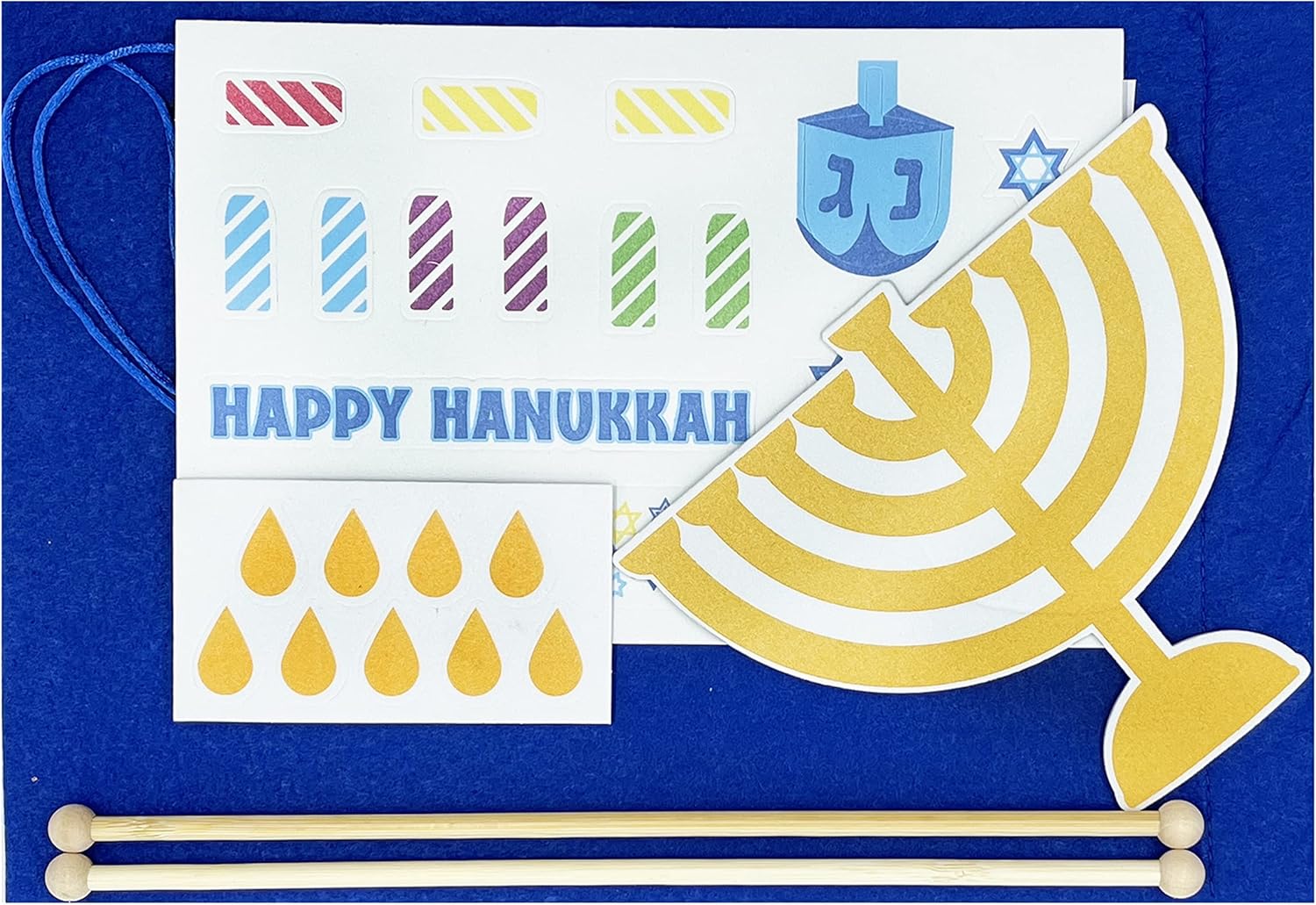 The Dreidel Company Hanukkah Banner Craft Kit 2 Pack
