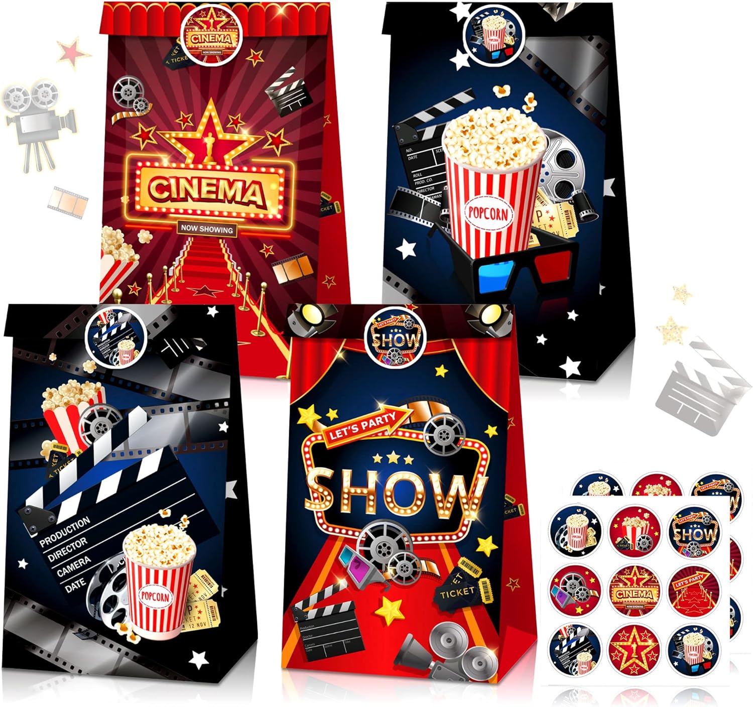 LaVenty Movie Night Party Favors 12 Count Pack