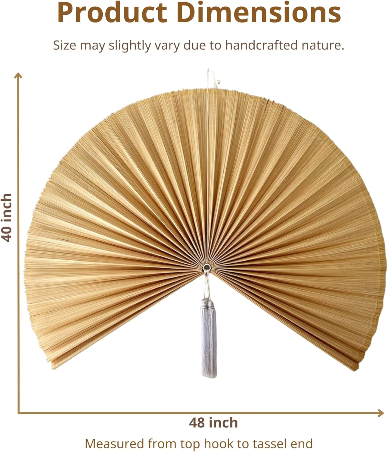 ChumDecor Japanese Giant Fan Wall Art 48 Inch