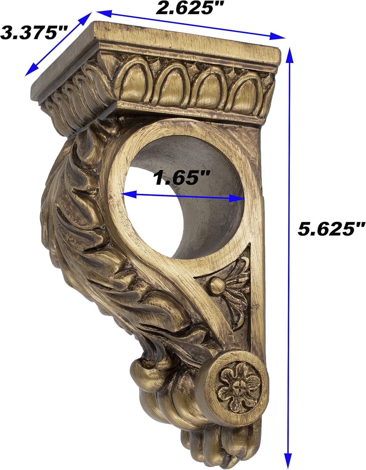 MERIVILLE Chatecu Drapery Sconce 2Pcs Renaissance Gold