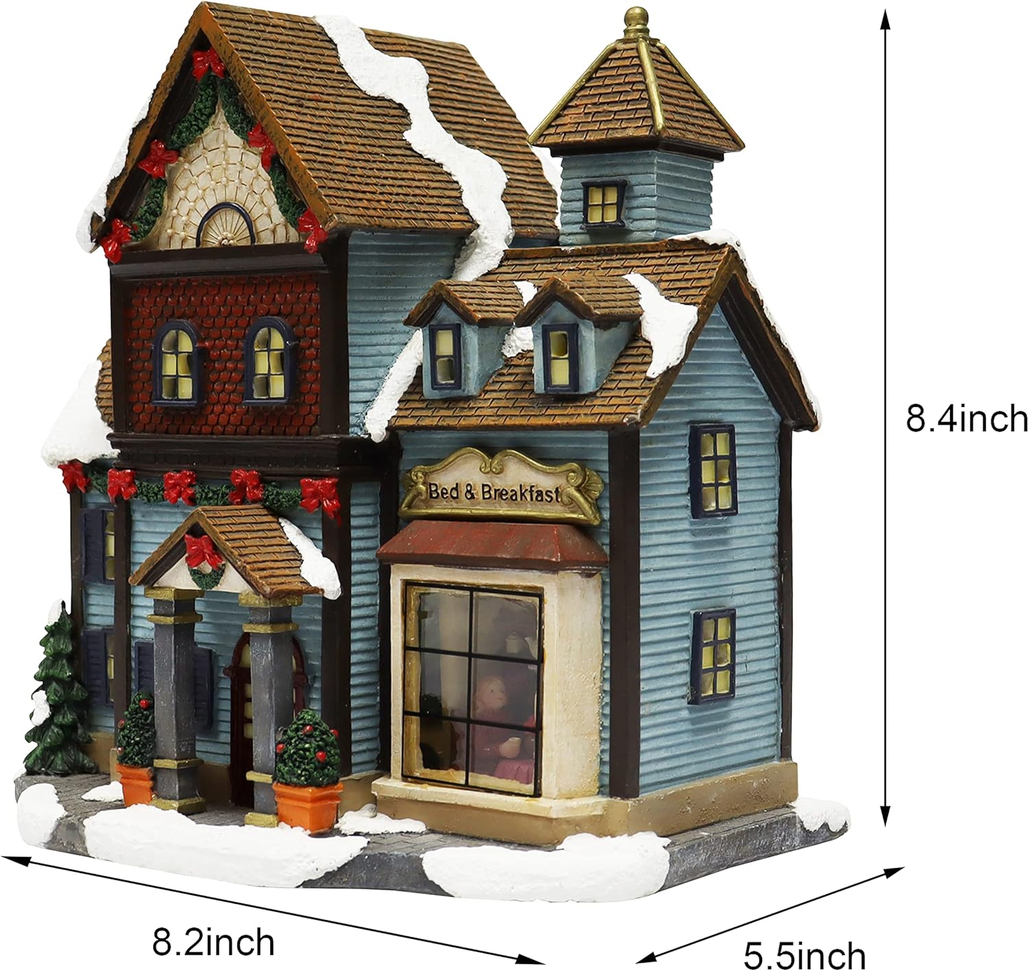 Moments In Time Christmas Village Building with LED Lights