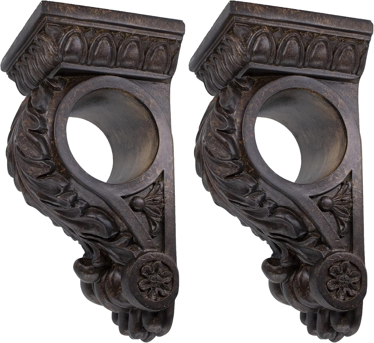 Meriville Chatecu Sconce Mahogany 2Pcs