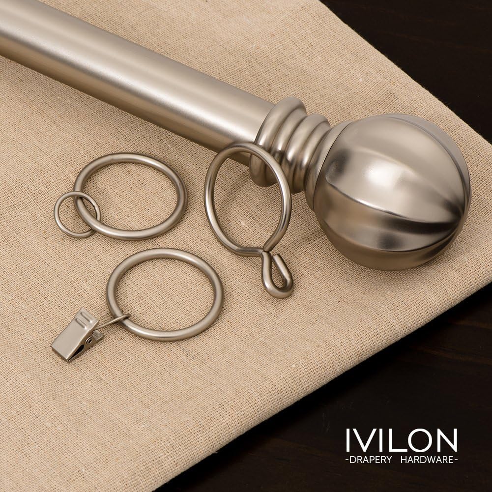 Ivilon Drapery Eyelet Curtain Rings - Warm Gold Set of 14