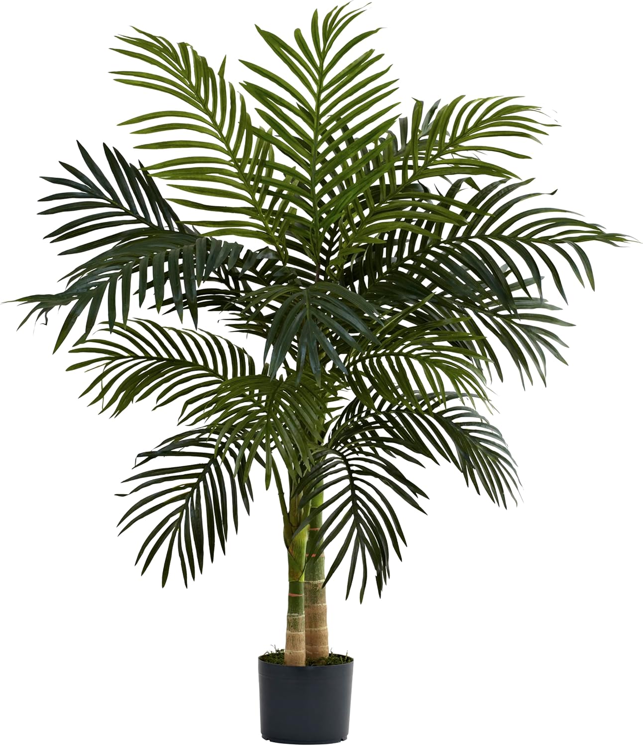 Nearly Natural 4ft Golden Cane Palm Artificial Tree 1