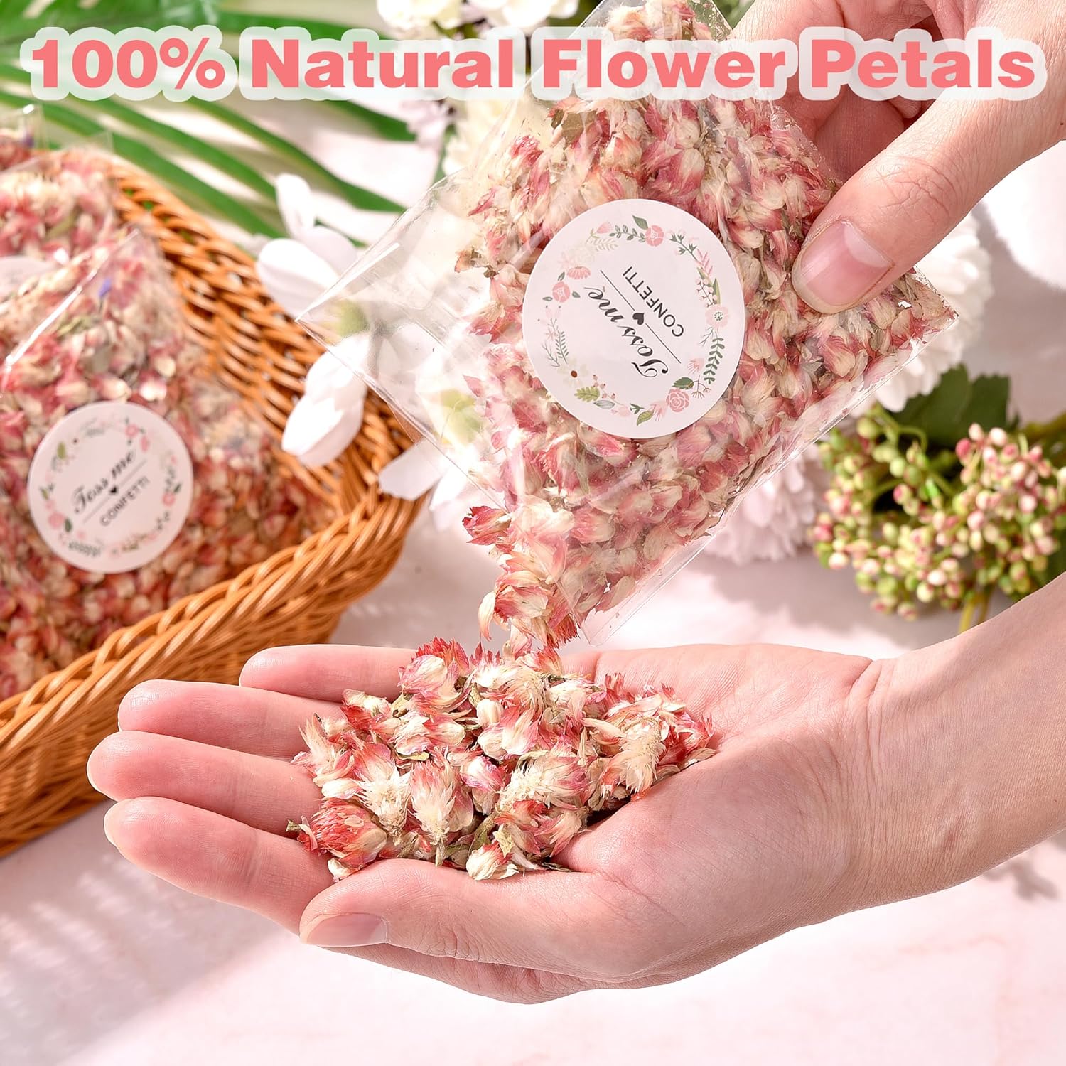 20 Pack Biodegradable Confetti Petals for Wedding