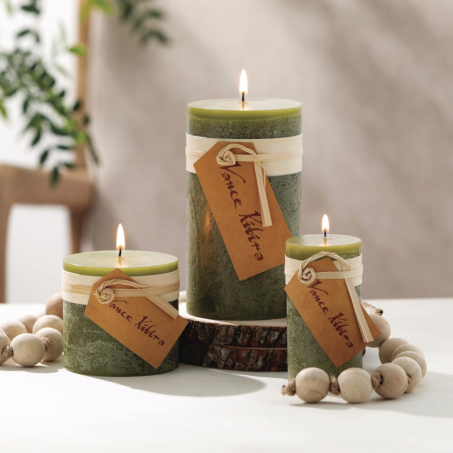 Sullivans Vance Kitira Set of 3 Pillar Candles