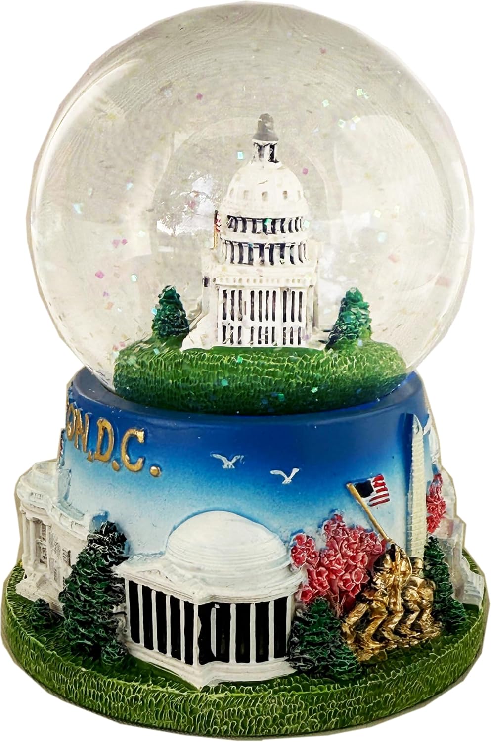 US Capitol Building Snow Globe - Large Decorative Collectible