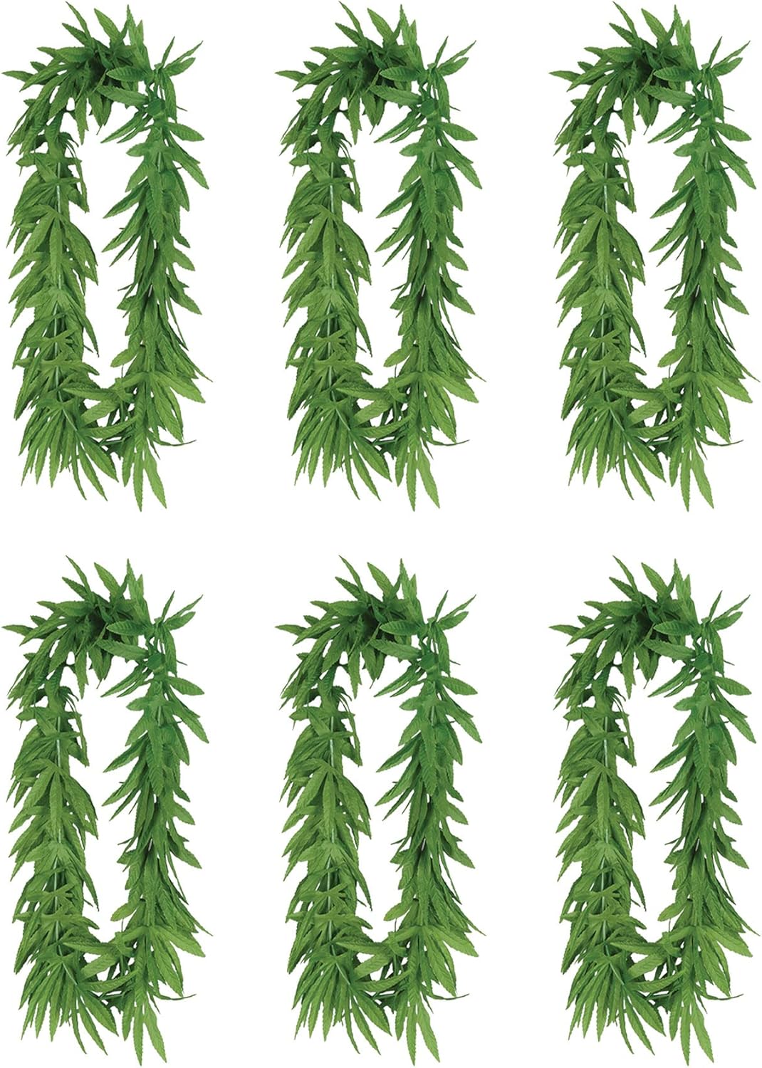 Beistle Tropical Fern Leaf Leis 6 Piece Set