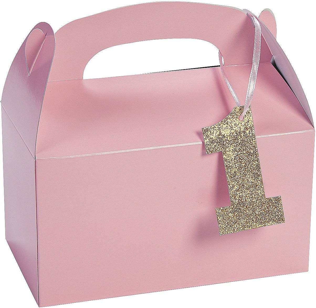 Fun Express 1st Birthday Treat Boxes Set of 12 Pink
