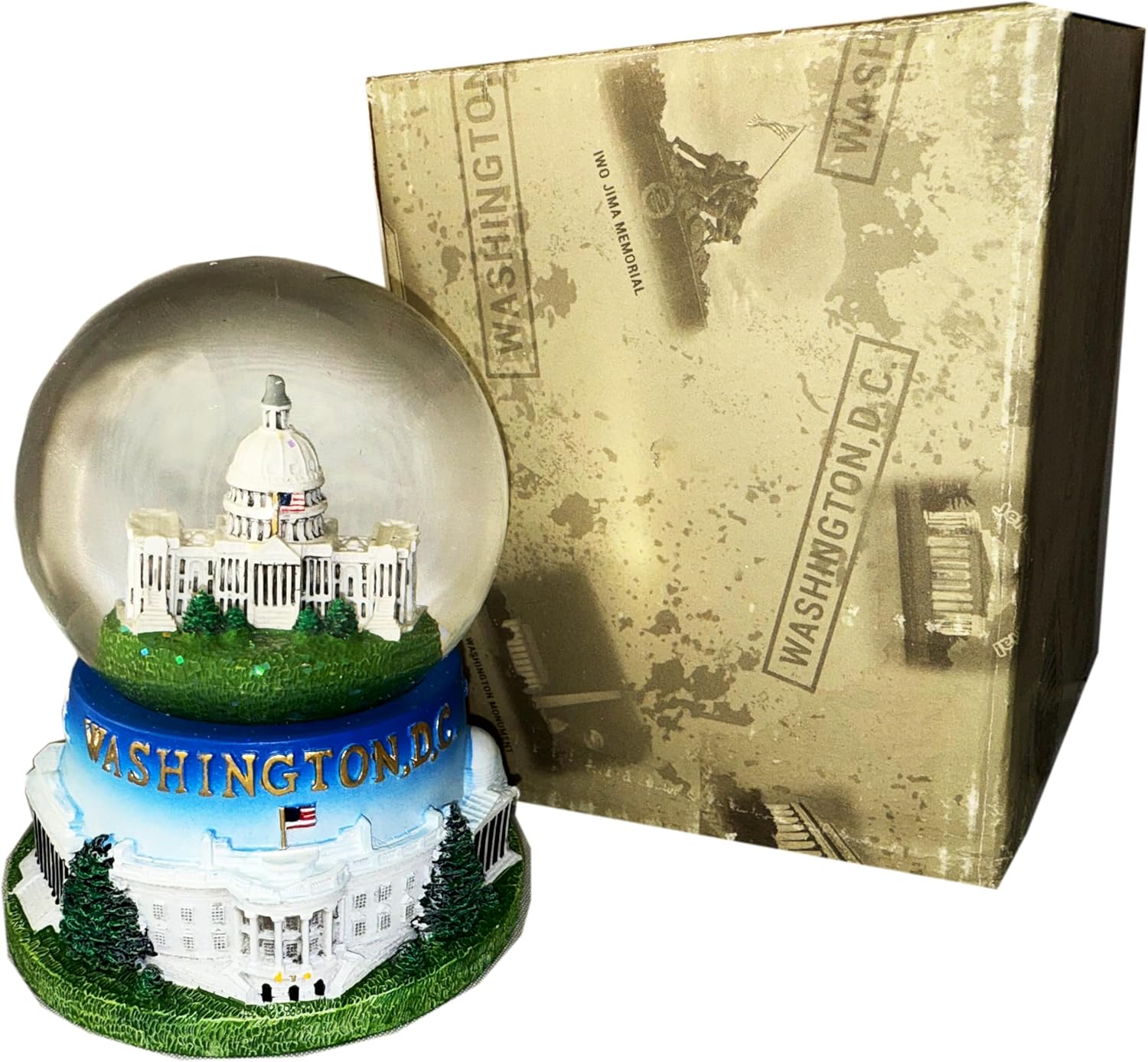US Capitol Building Snow Globe - Large Decorative Collectible
