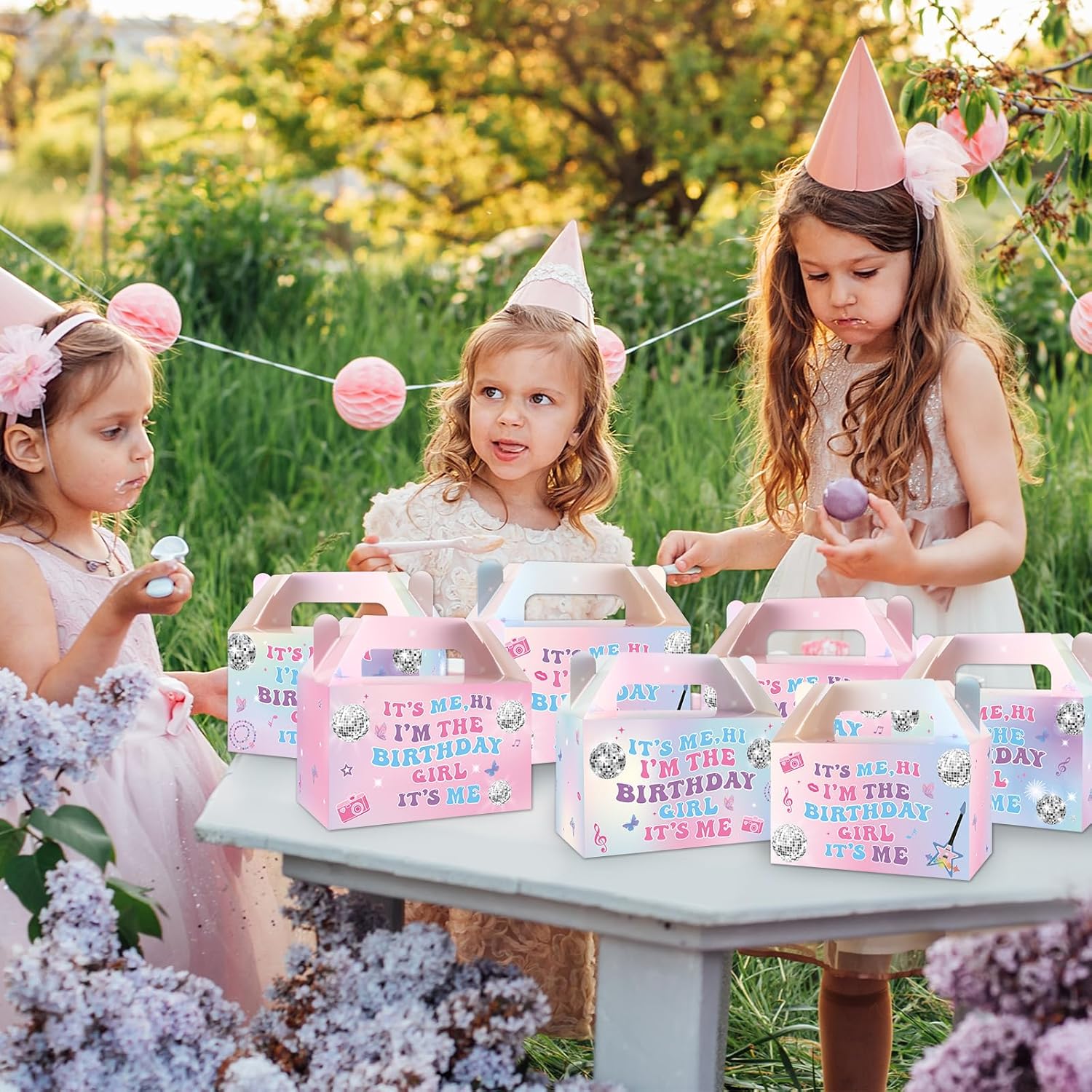 12 Pcs Im The Birthday Party Favor Boxes with Handle