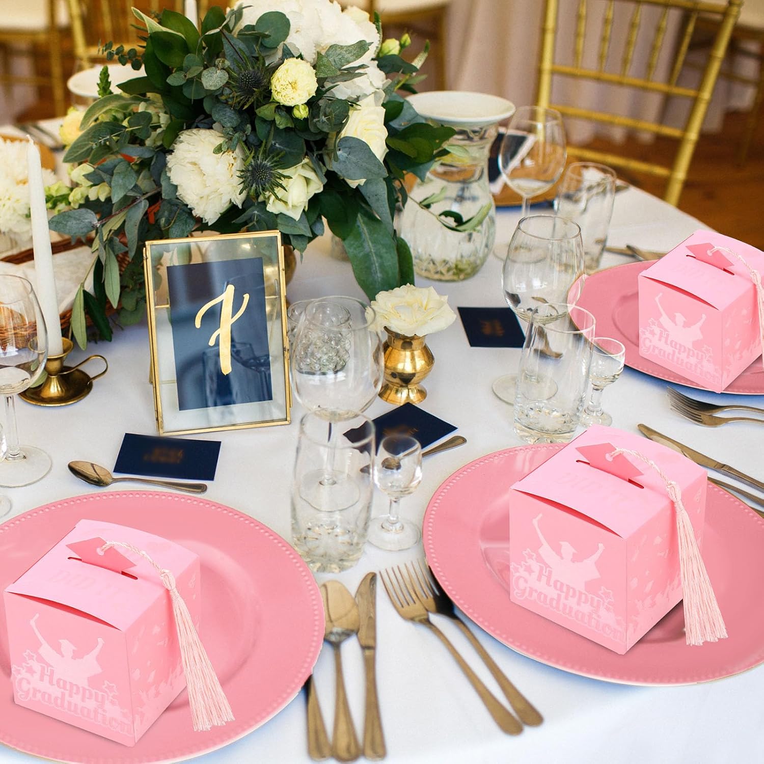 Tenceur 30 Pcs Graduation Cap Party Favor Box Set 1