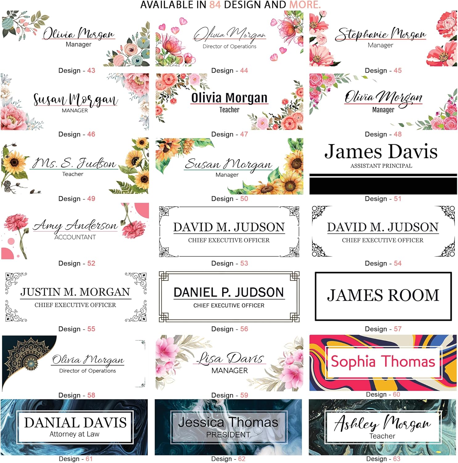 ARTSWAVE Personalized Acrylic Name Plate