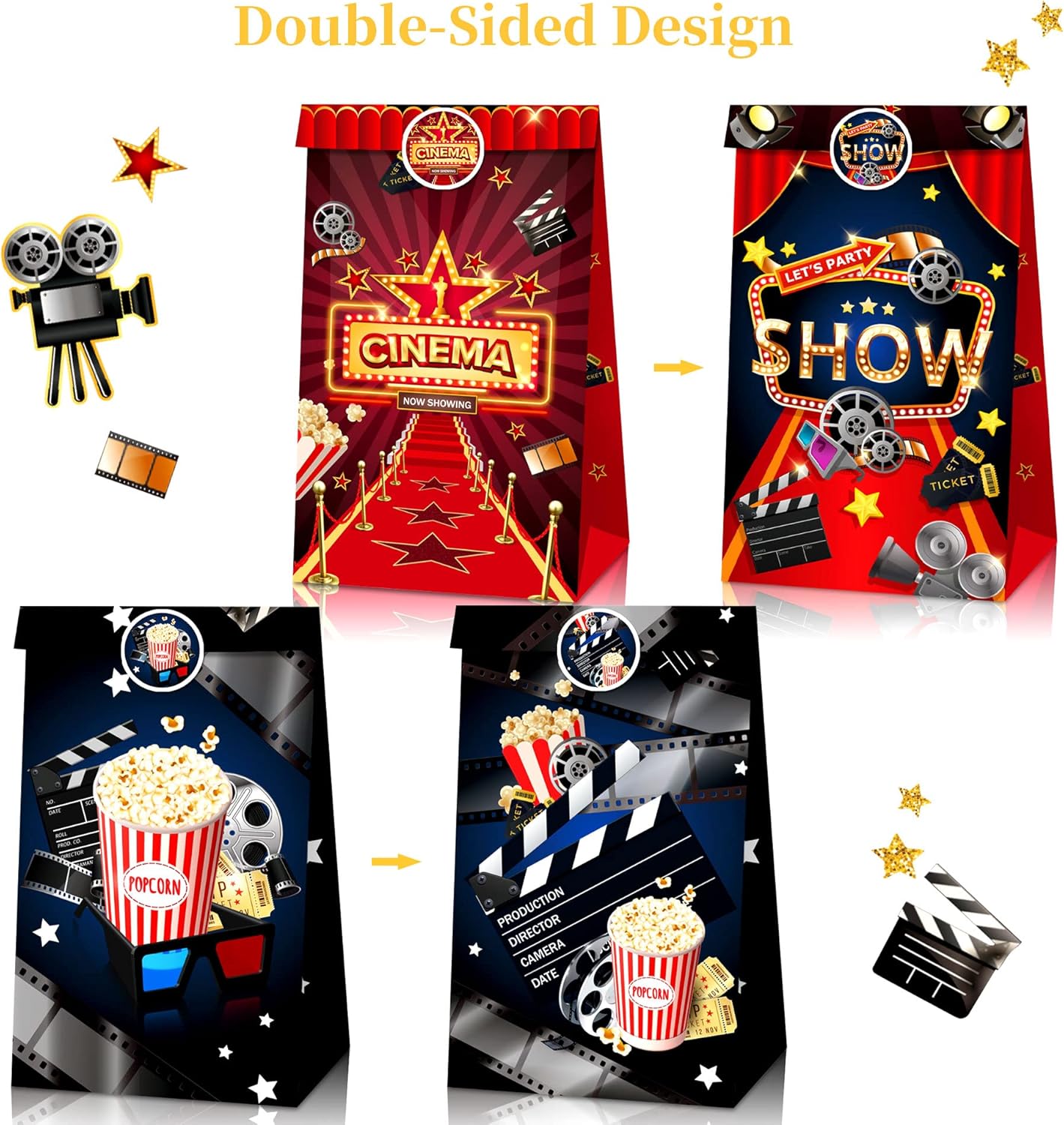 LaVenty Movie Night Party Favors 12 Count Pack
