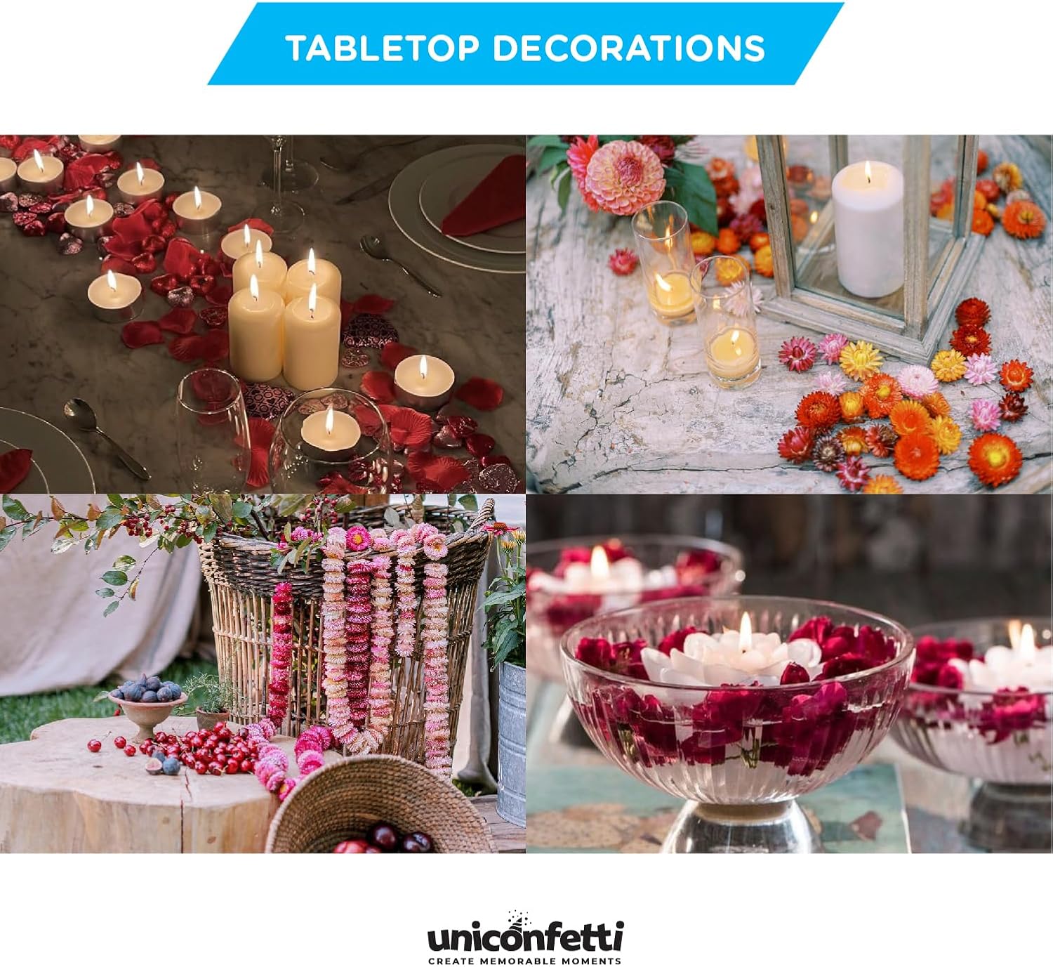Dried Red Peony Confetti - Biodegradable Wedding Decor