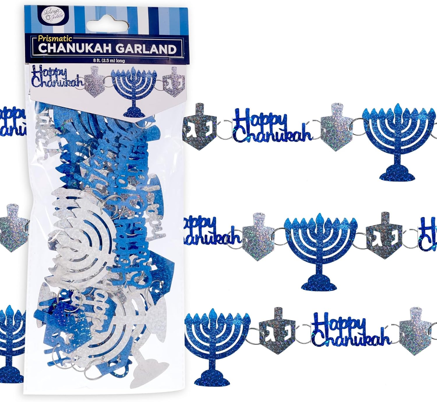 Rite Lite Hanukkah Garland 8 Feet Long