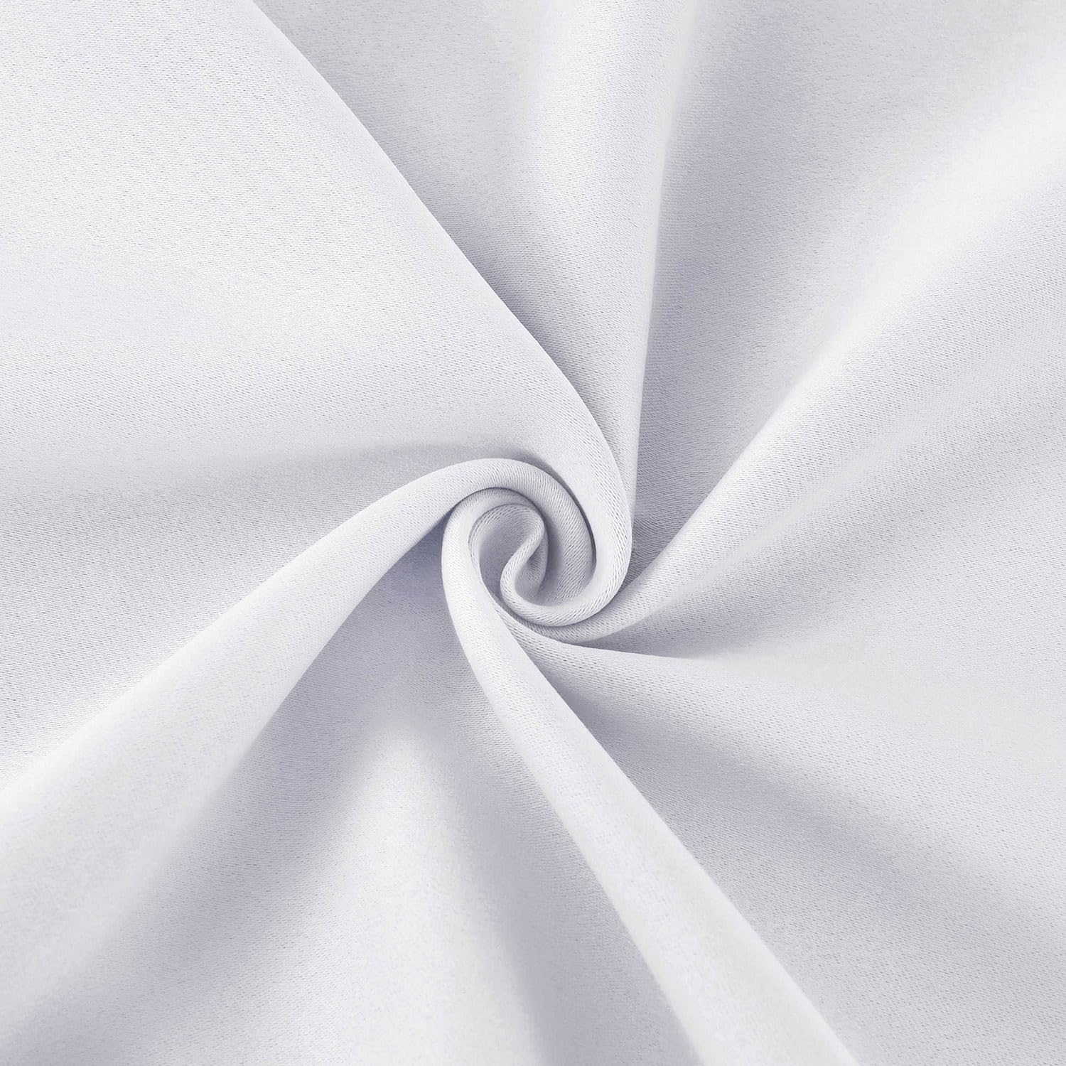 HIG 2 Pack White Ruffle Bow Tie Valances