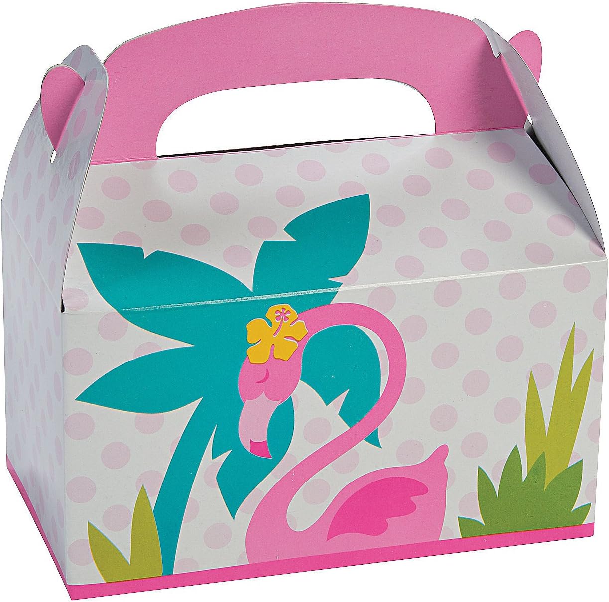 Flamingo Treat Boxes Set of 12 for Birthday Parties