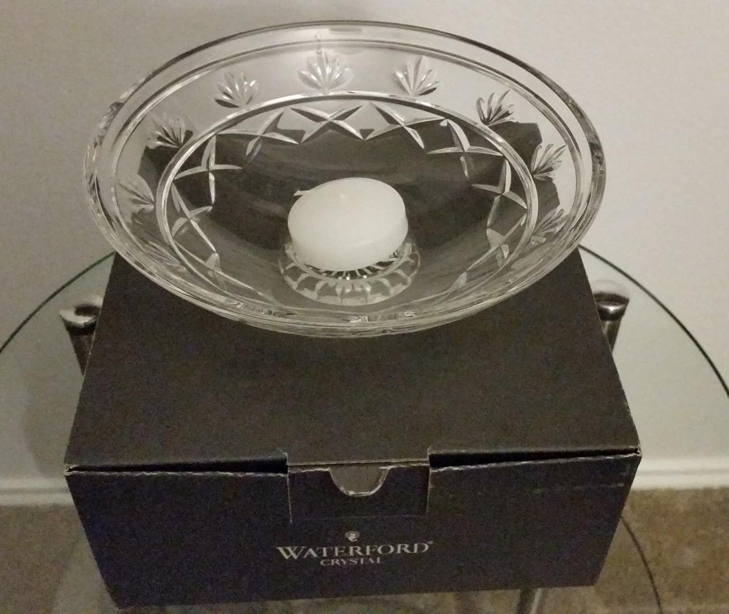 Waterford Nib Crystal 8 Inch Candle Floater