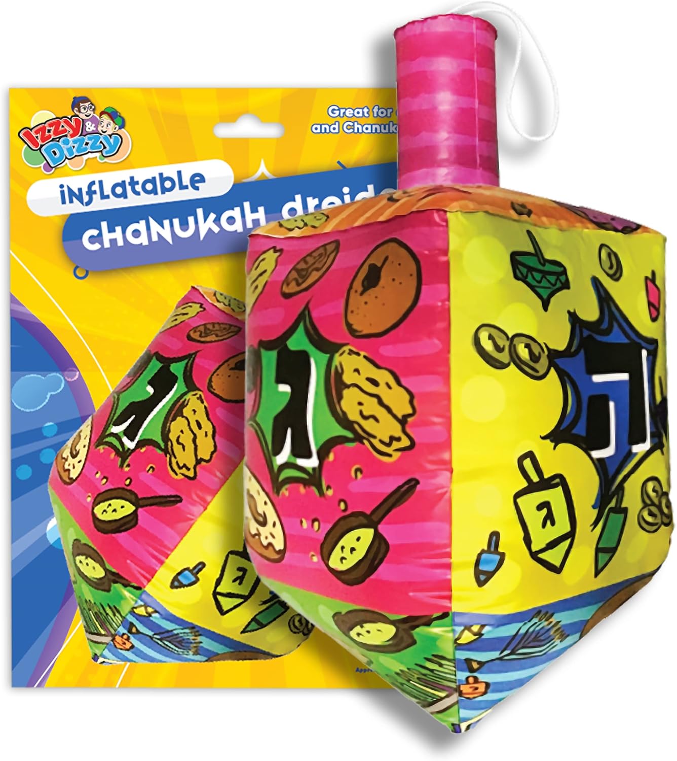 Izzy N Dizzy 36 Inch Inflatable Dreidel Hanukkah Decor