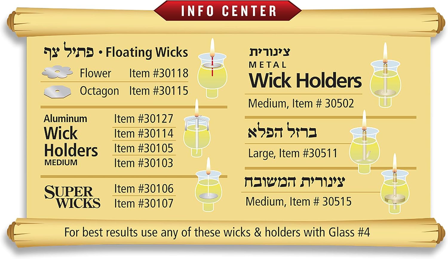 Ner Mitzvah Shabbos Candle Glass Oil Cups - 2 Pack Durable Long-Lasting