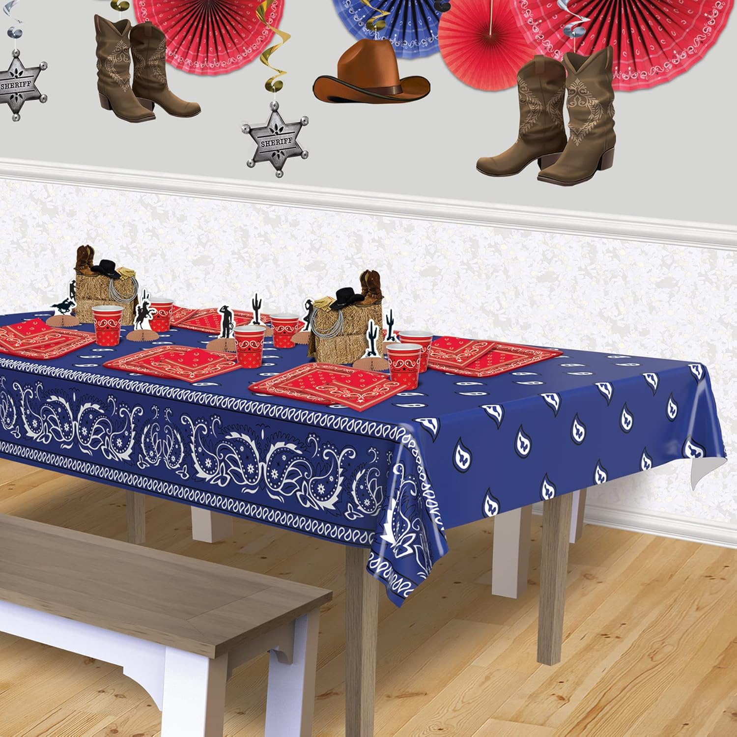 Beistle Bandana Tablecover Pack of 2