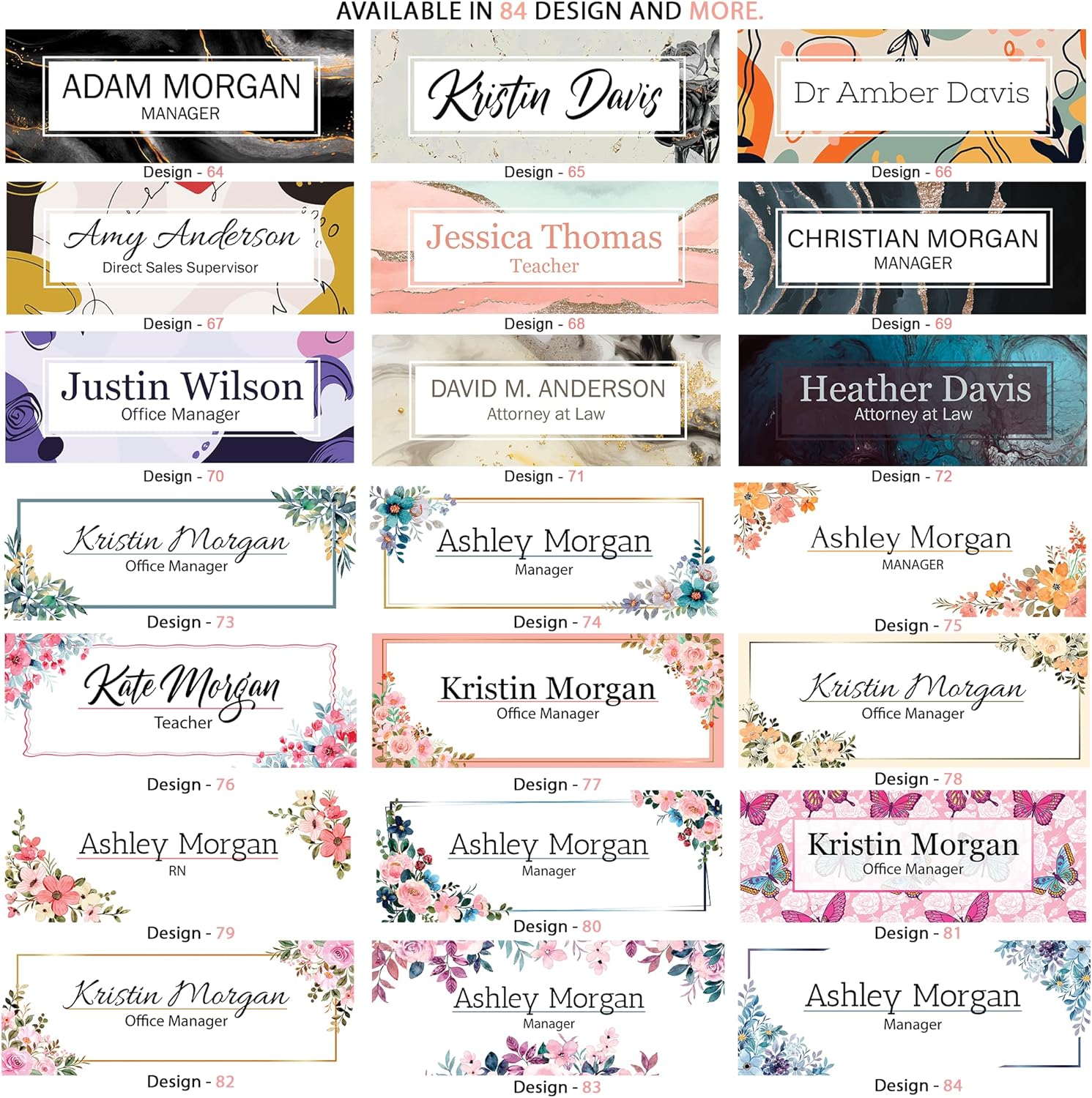 ARTSWAVE Personalized Acrylic Name Plate