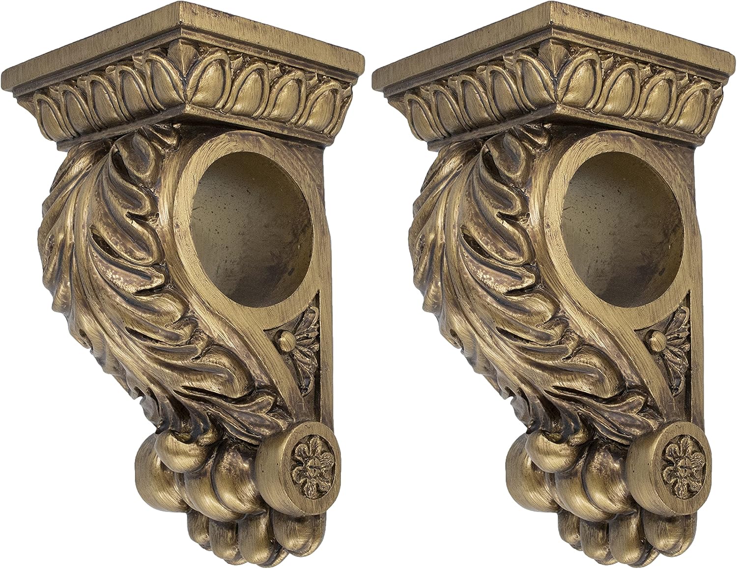 MERIVILLE Chatecu Drapery Sconce 2Pcs Renaissance Gold