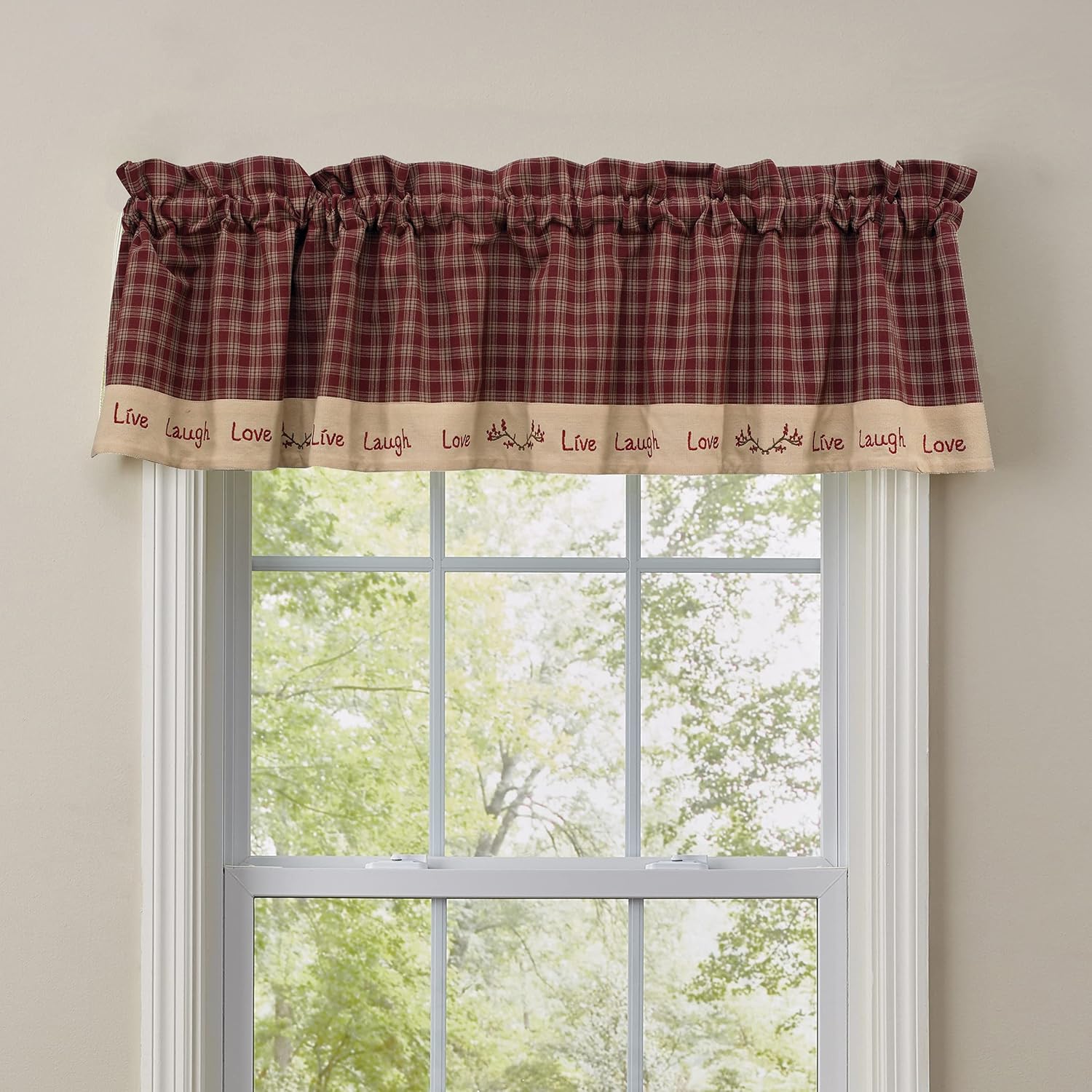 Park Designs Sturbridge Live Lined Valance 60x14