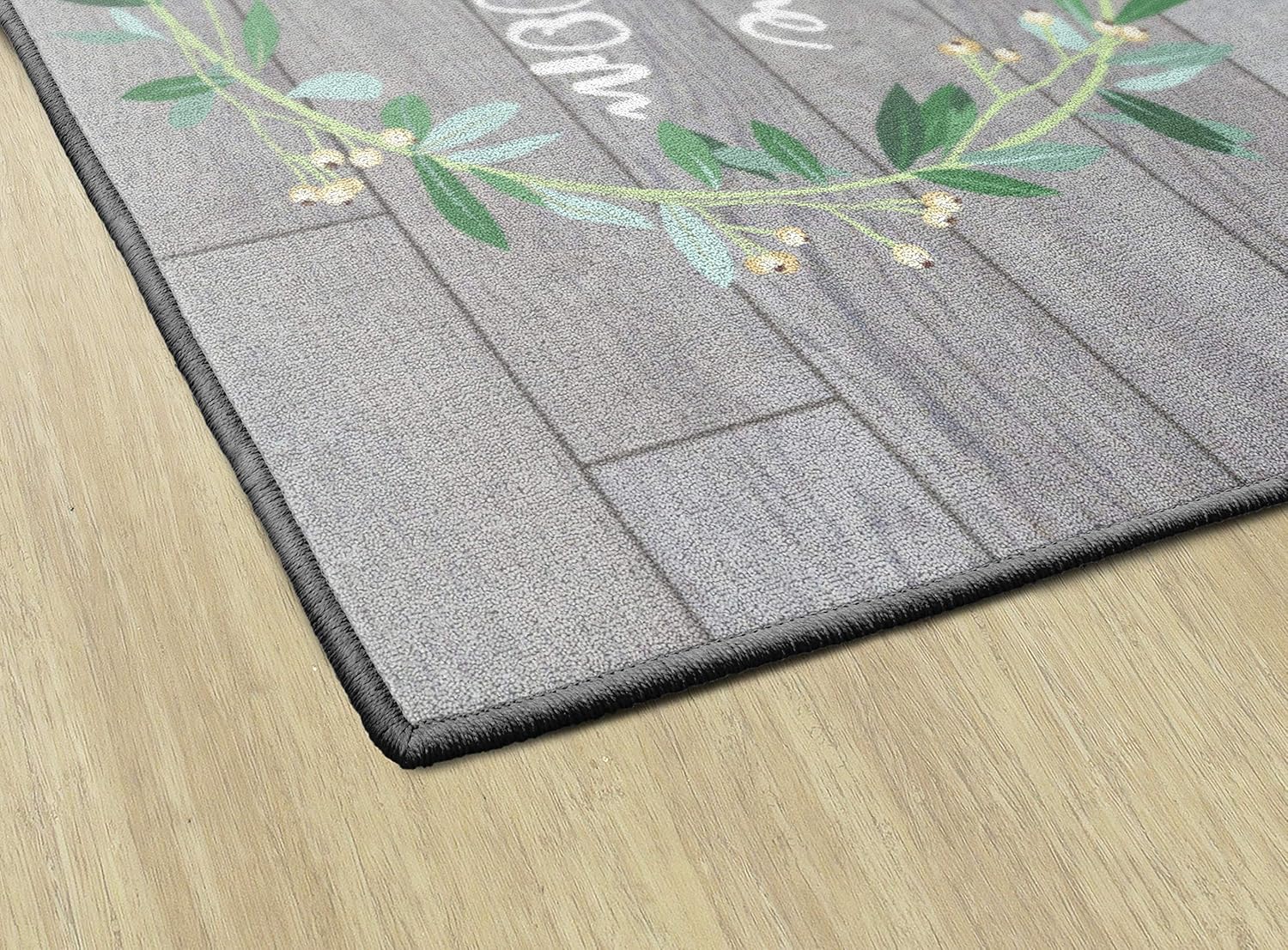 Flagship Carpets Floral Wreath Rug 20x34 Rectangle